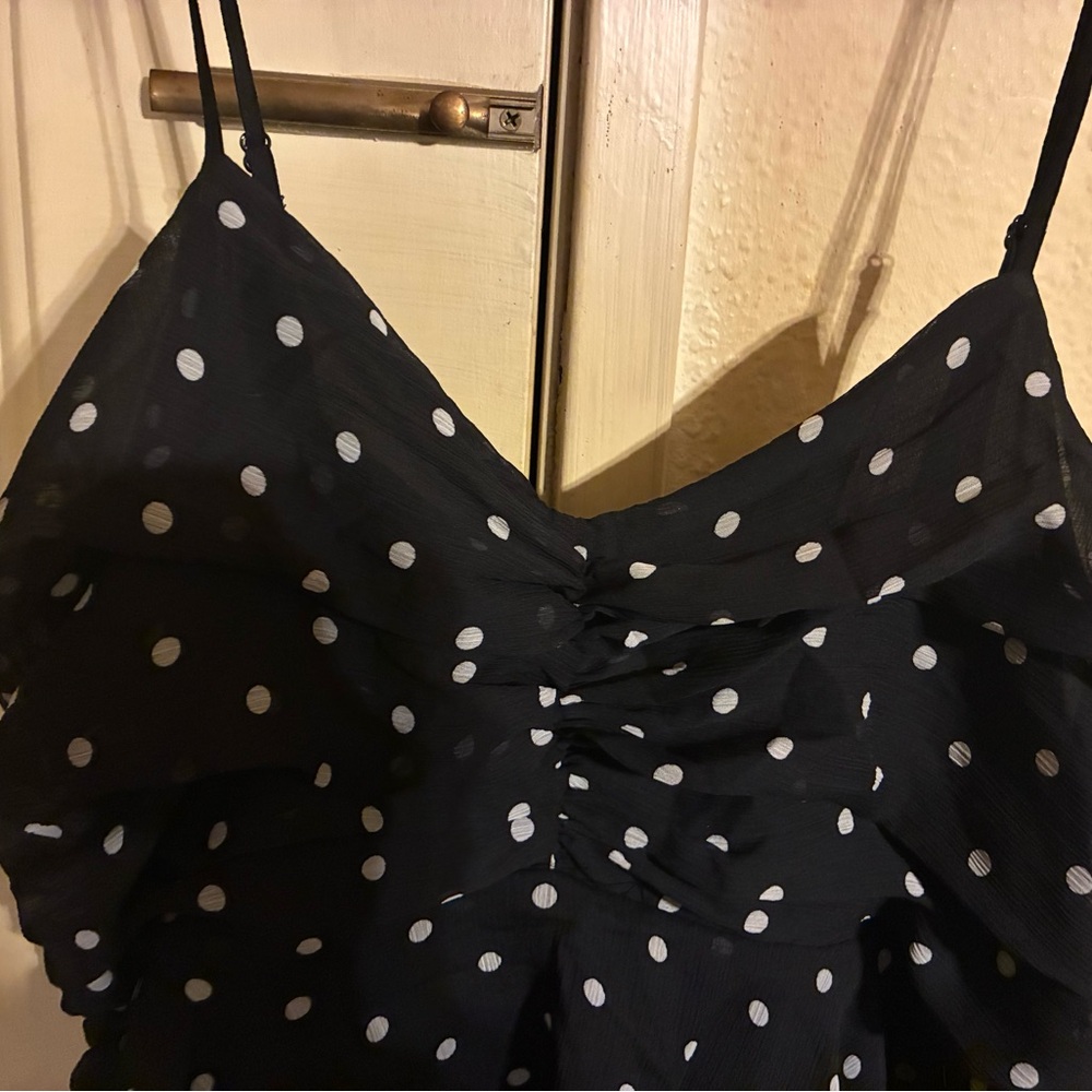 A New Day Black and White Polka Dot Dress - Picture 4 of 6